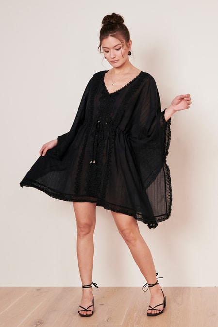Black beach kaftan deals