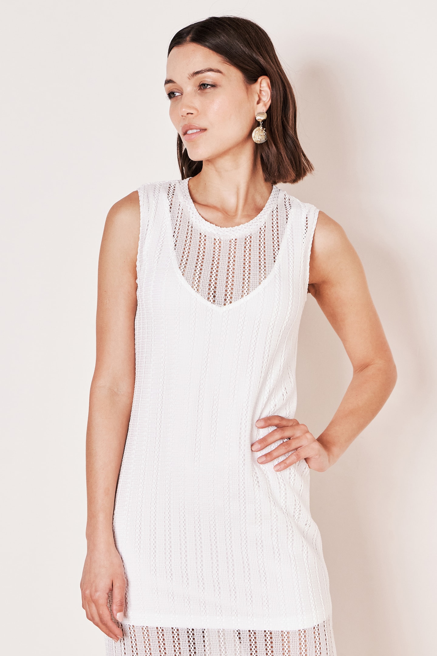 Flowing knitted dress