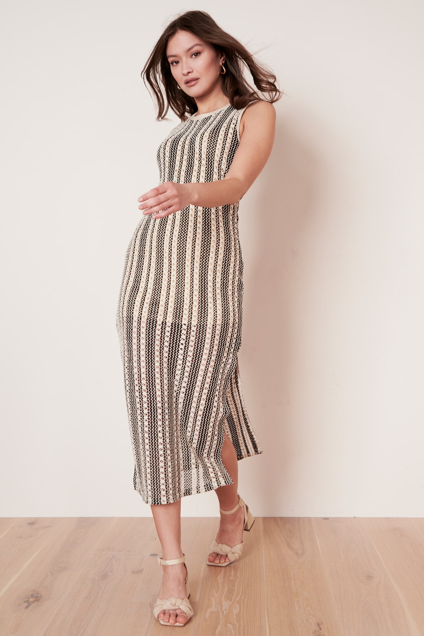 Ärmelloses Strickkleid