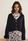Strickjacke mit Oversize-Ärmel