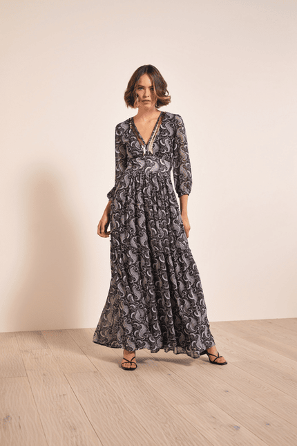 Maxikleid mit Paisleymuster