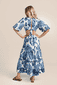 Cut-out Kleid Floral