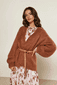 Strickjacke mit Ballonärmel