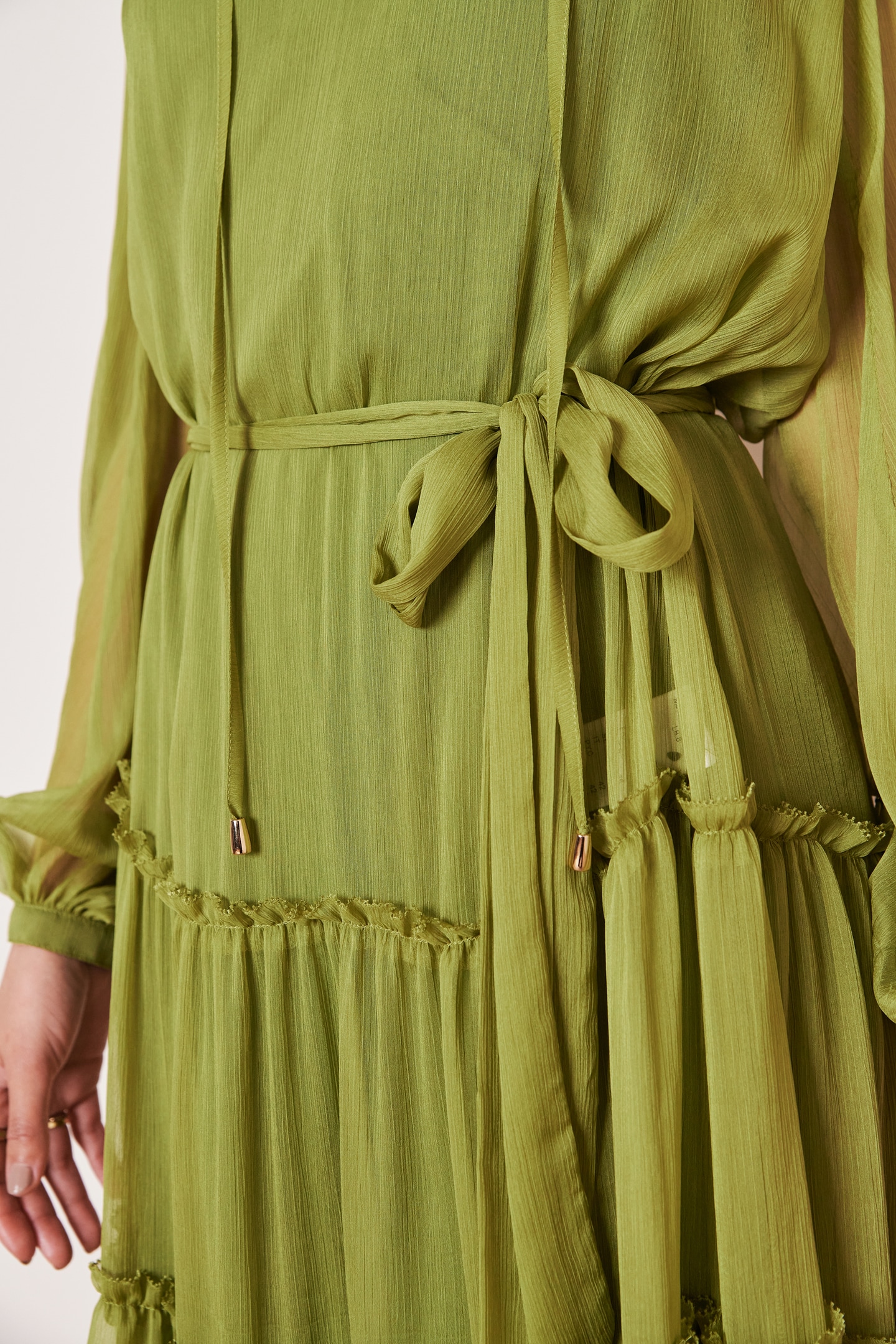 Semi-transparent maxi dress