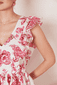 Floral minidress with flounces