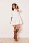 Lace embroidered hanging dress