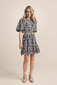 Minikleid mit Bestickung
