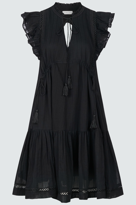 Kleid mit Kordelzügen