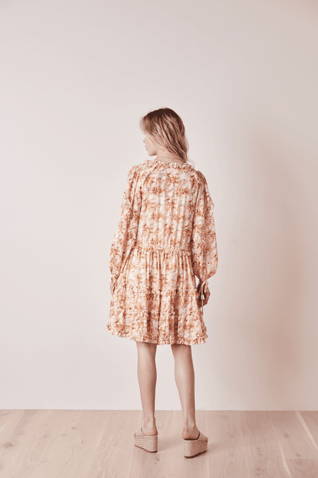 Florales Rüschenkleid