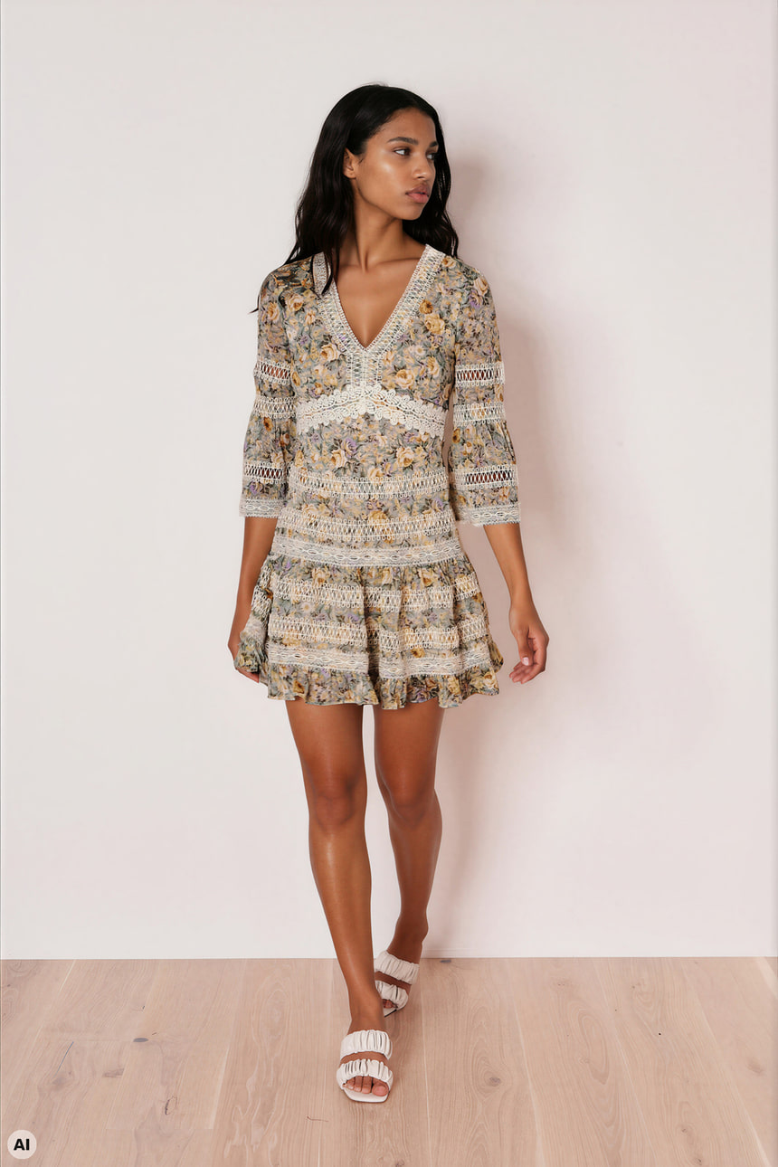 Floral mini dress