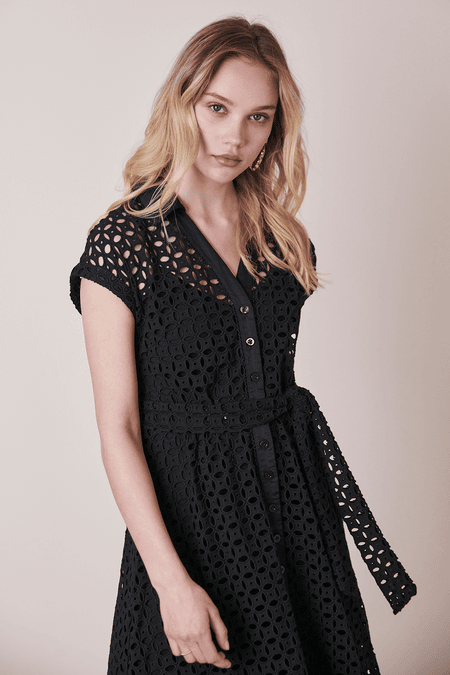 Hemdblusenkleid aus Spitze