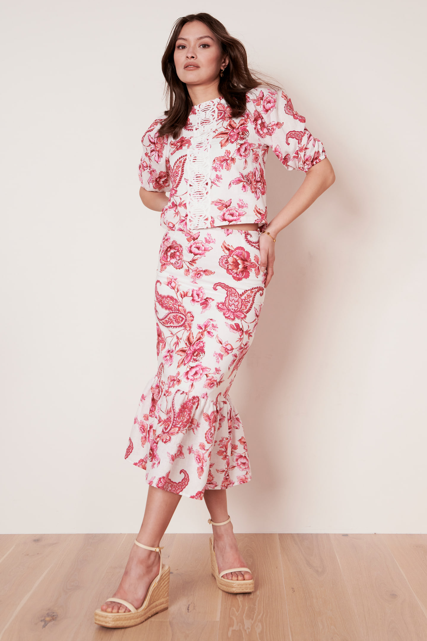 Bluse mit Schnürung