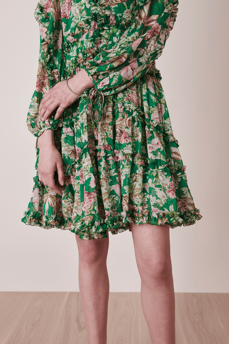 Kleid floral grün clearance