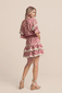 Minikleid mit Bindegürtel