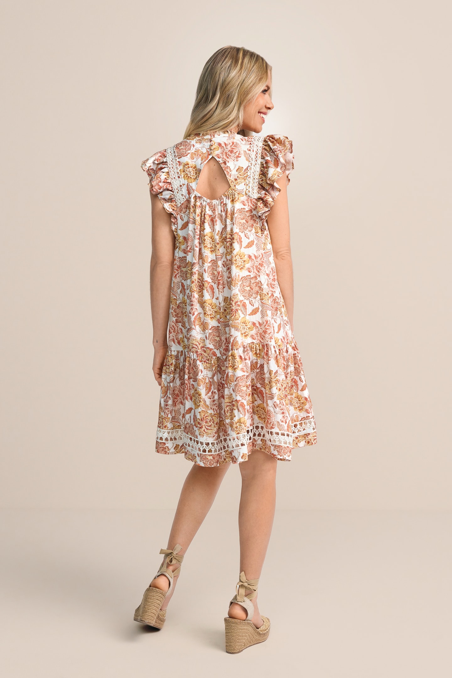 Florales Freizeitkleid