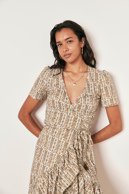 Vokuhila Wickelkleid