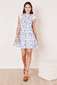 Minikleid mit Rüschenärmeln