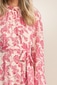 Florales Rüschen Maxikleid