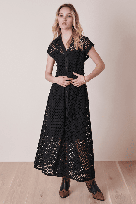 Hemdblusenkleid aus Spitze