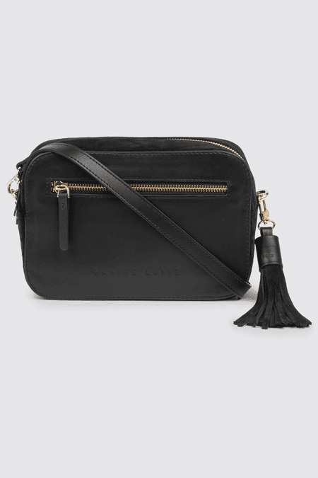 Leather shoulder bag