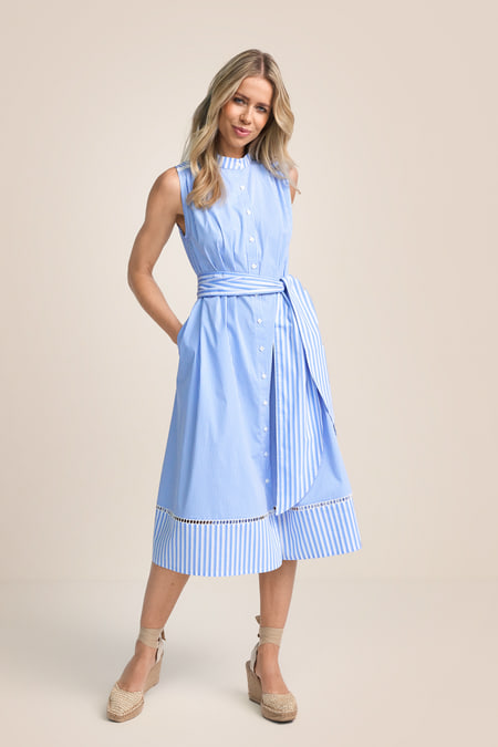 Hemdkleid mit Taillenband