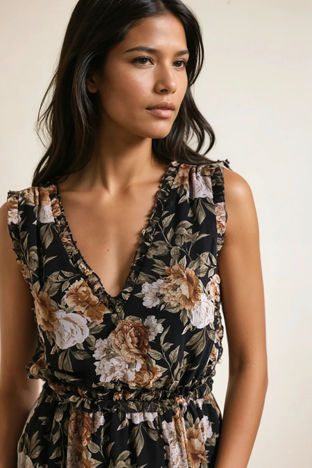 black chiffon summer dress Sheer Black Chiffon dress