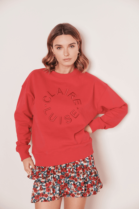 Sweatshirt mit Stickerei