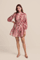 Blusenkleid mit floralem Print