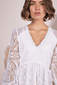 Minikleid mit grober Spitze