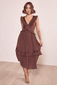 Plissiertes Rüschenkleid