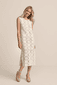 Besticktes Chiffonkleid
