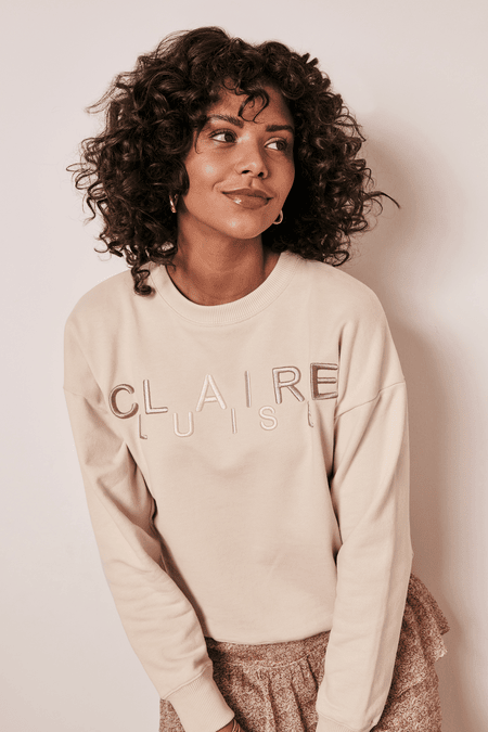 Embroidered sweatshirt