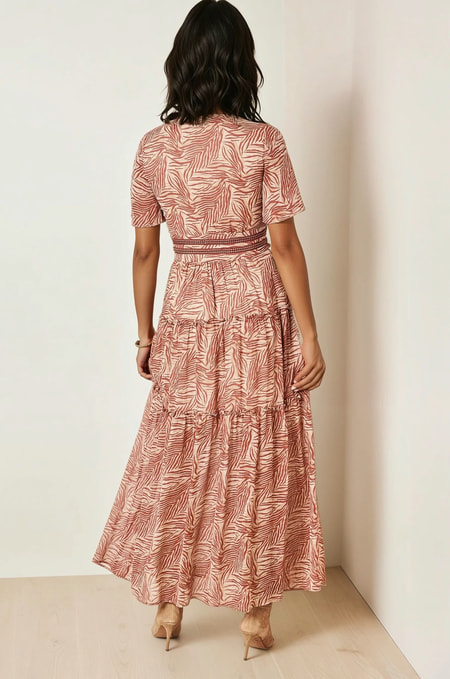 Maxikleid mit V-Ausschnitt
