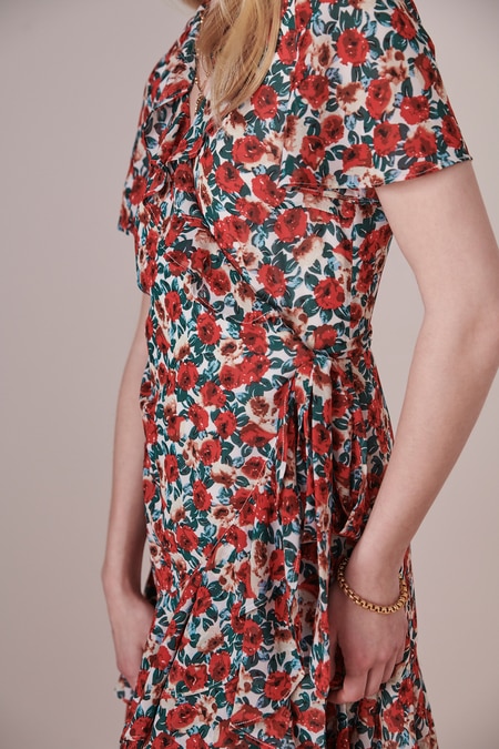 Kurzes Wickelkleid