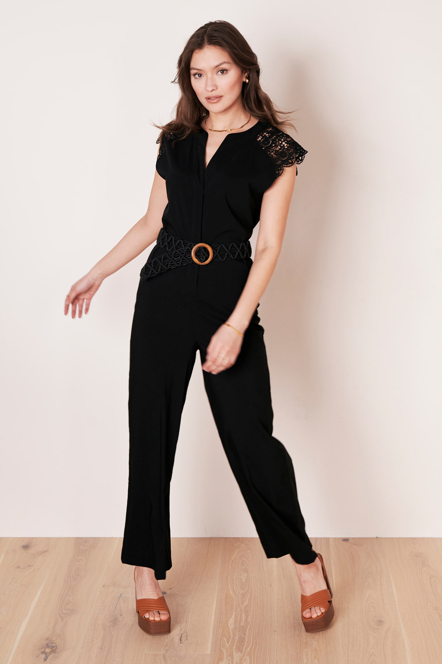 Jumpsuit with lace details