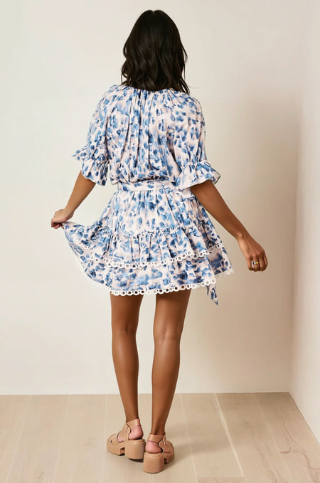 Sommerkleid Volantkleid