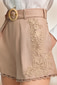 Hose Floral bestickt