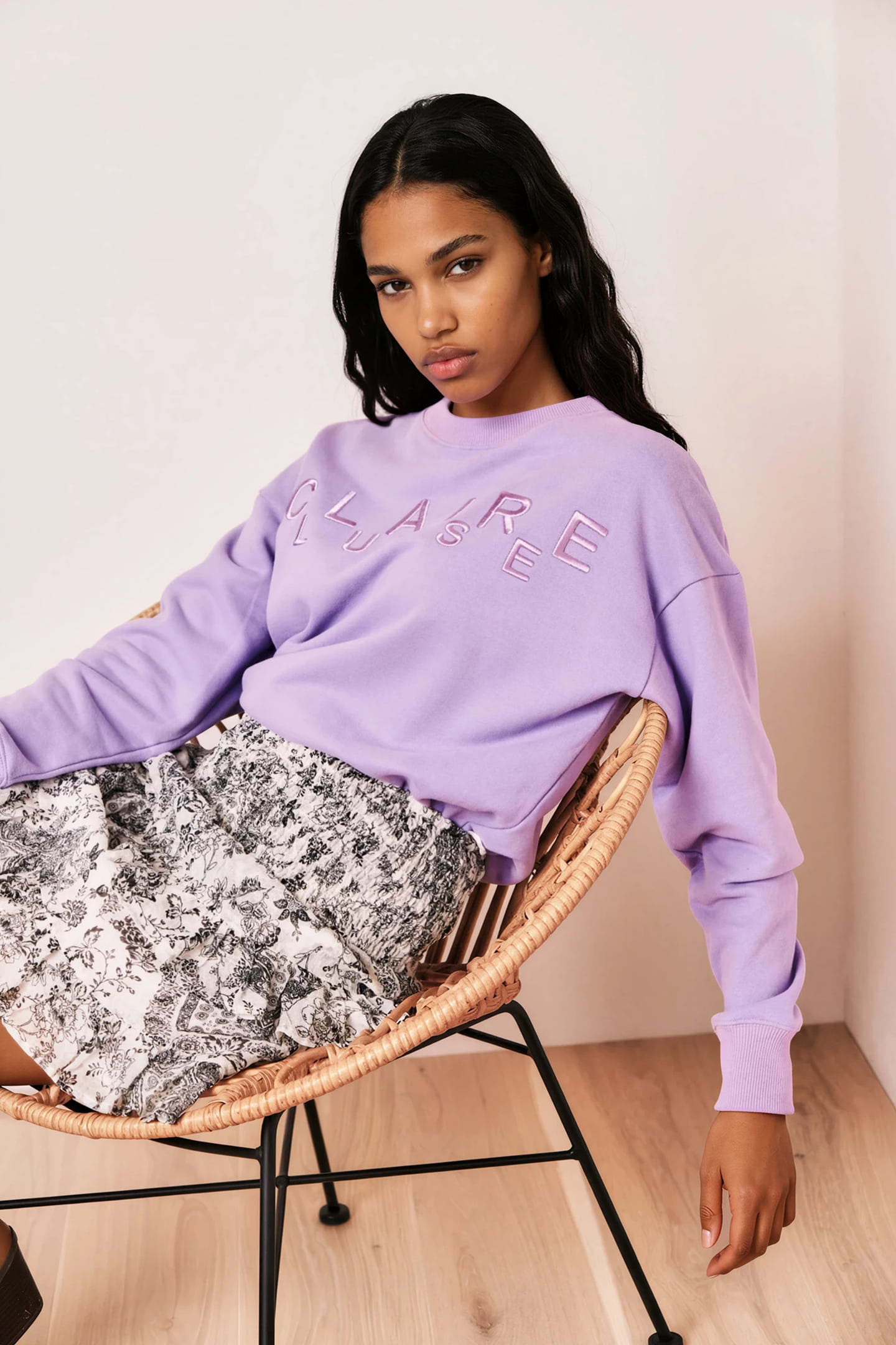 Besticktes Sweatshirt 