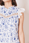Minikleid mit Rüschenärmeln