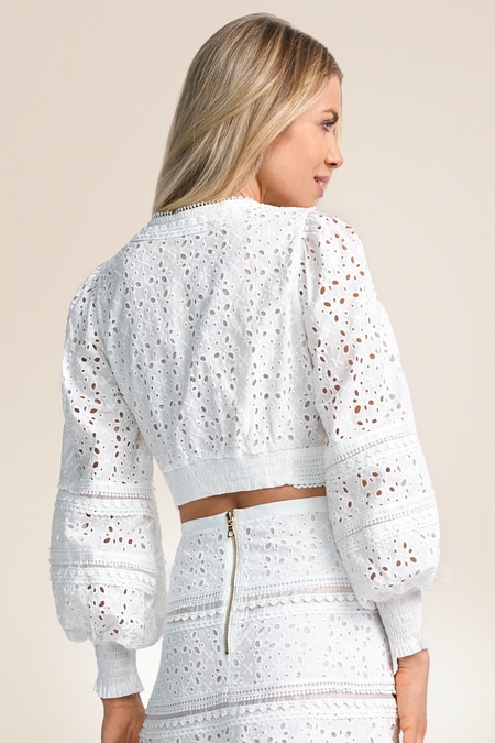 Bestickte Bluse