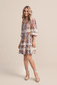 Bedrucktes Chiffonkleid