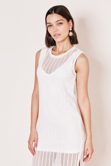 Fließendes Strickkleid