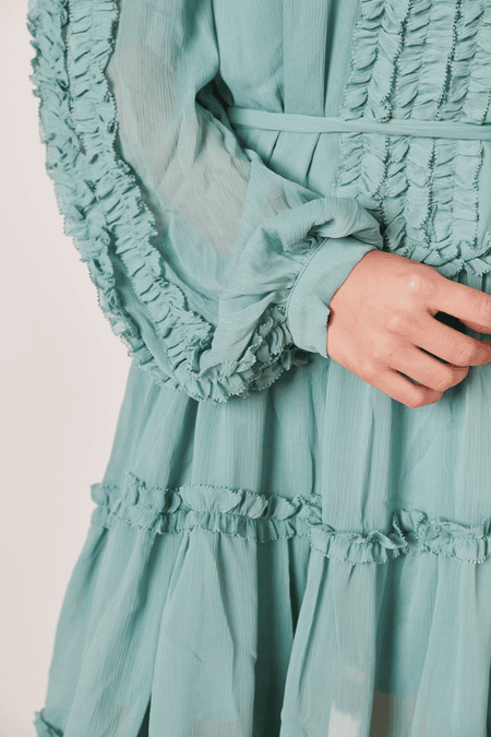 Offshoulder ruffle dress