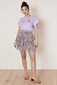 Paisley pattern mini skirt