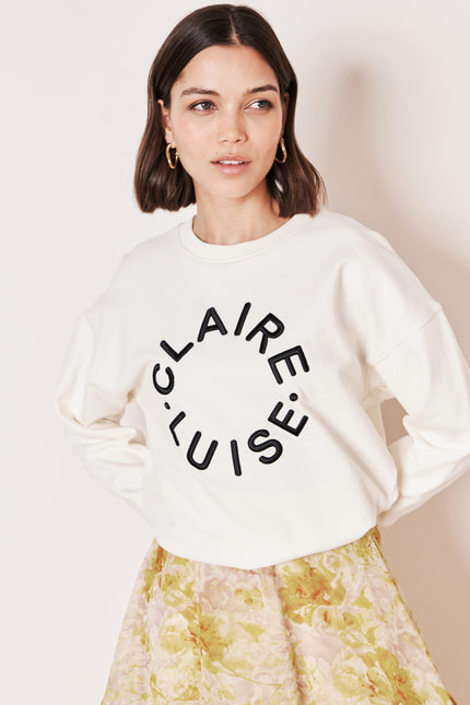 Sweatshirt mit Stickerei