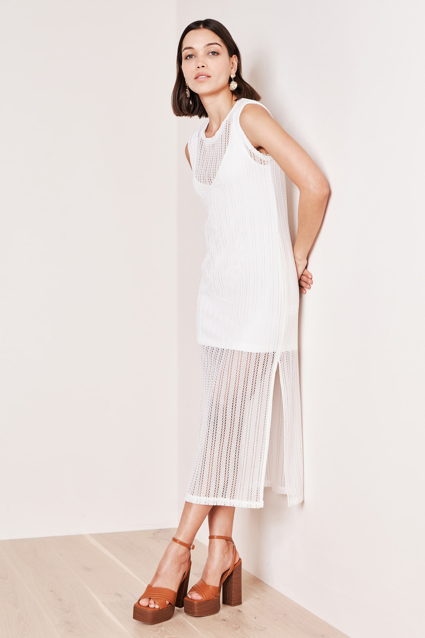 Flowing knitted dress