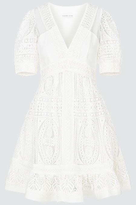 Mini dress with hole details
