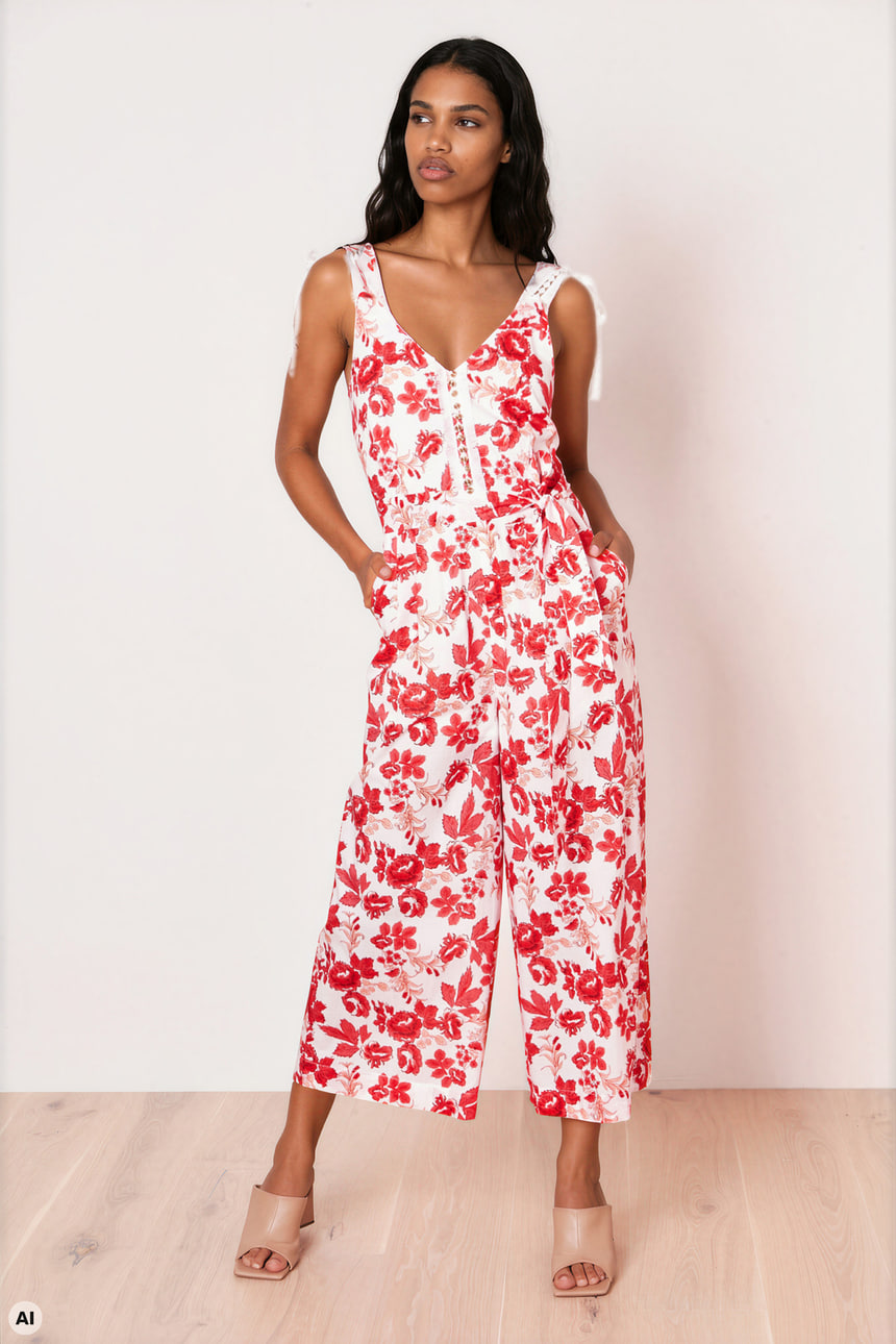 Floral jumpsuit