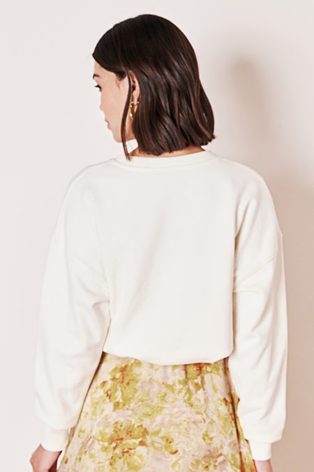 Sweatshirt mit Stickerei