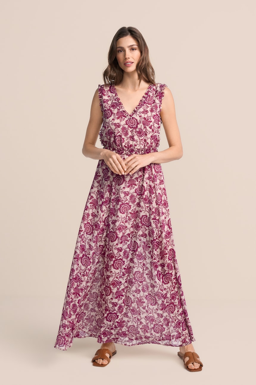 Talliertes Maxikleid